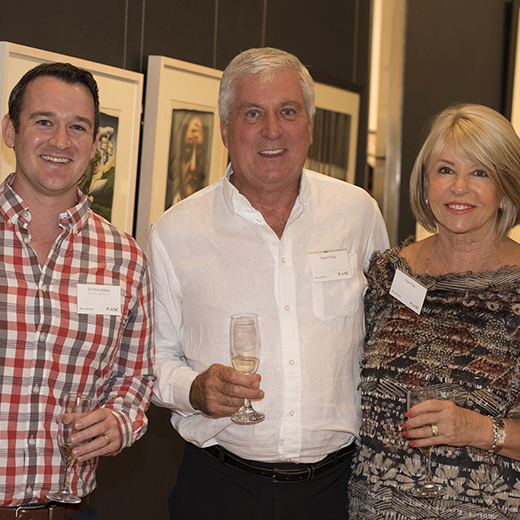 Members of USC 1996 Society Dr Chris Walker with Robert and Gaye Flipp