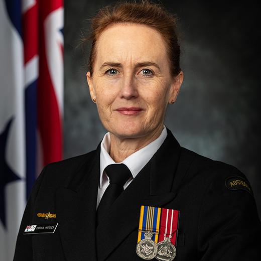 EMBA graduate Errika Meades (RAN Lieutenant Commander)