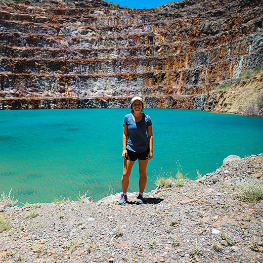 Dietetics student Abbey Sullivan in North West Qld