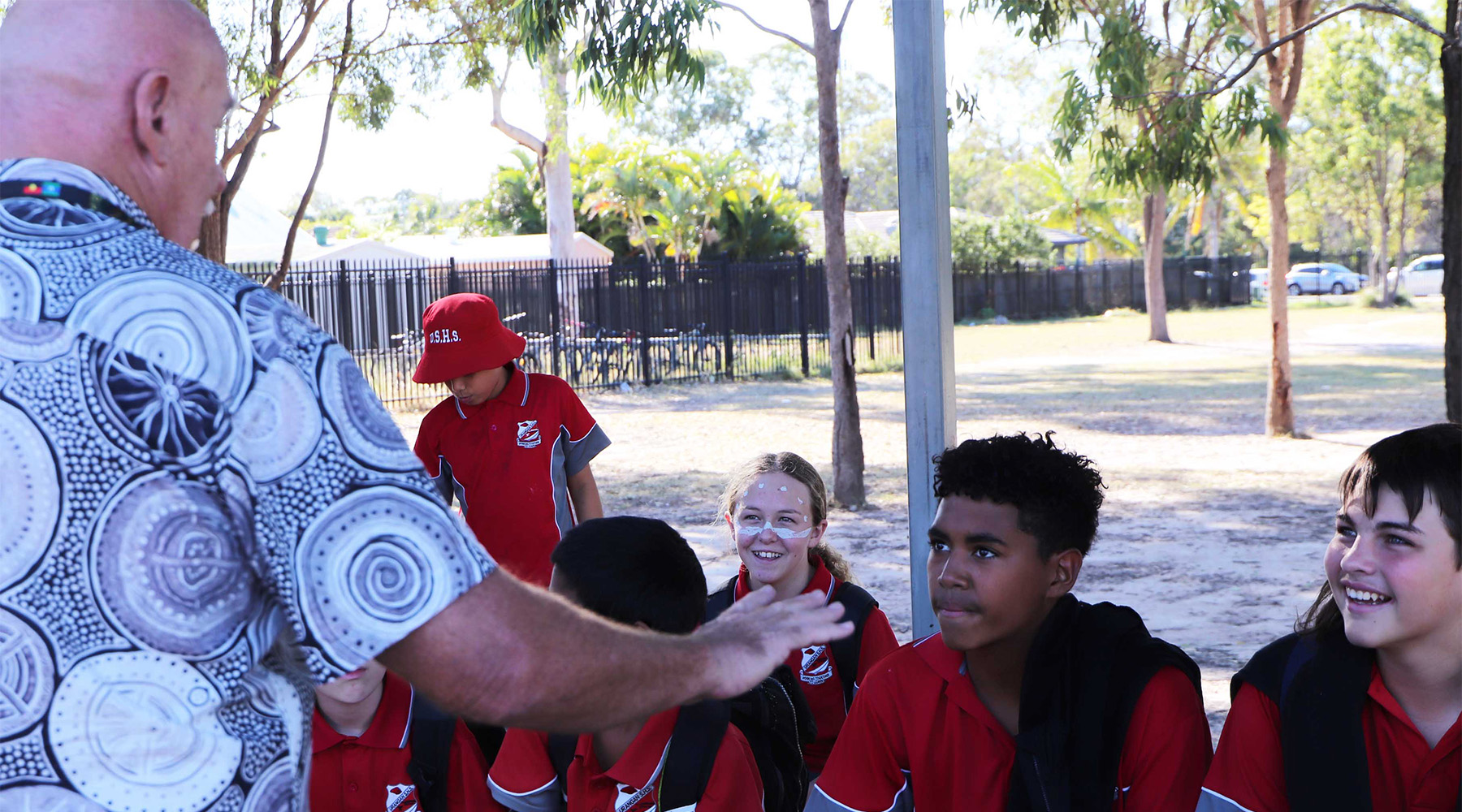 Barry Bird and students