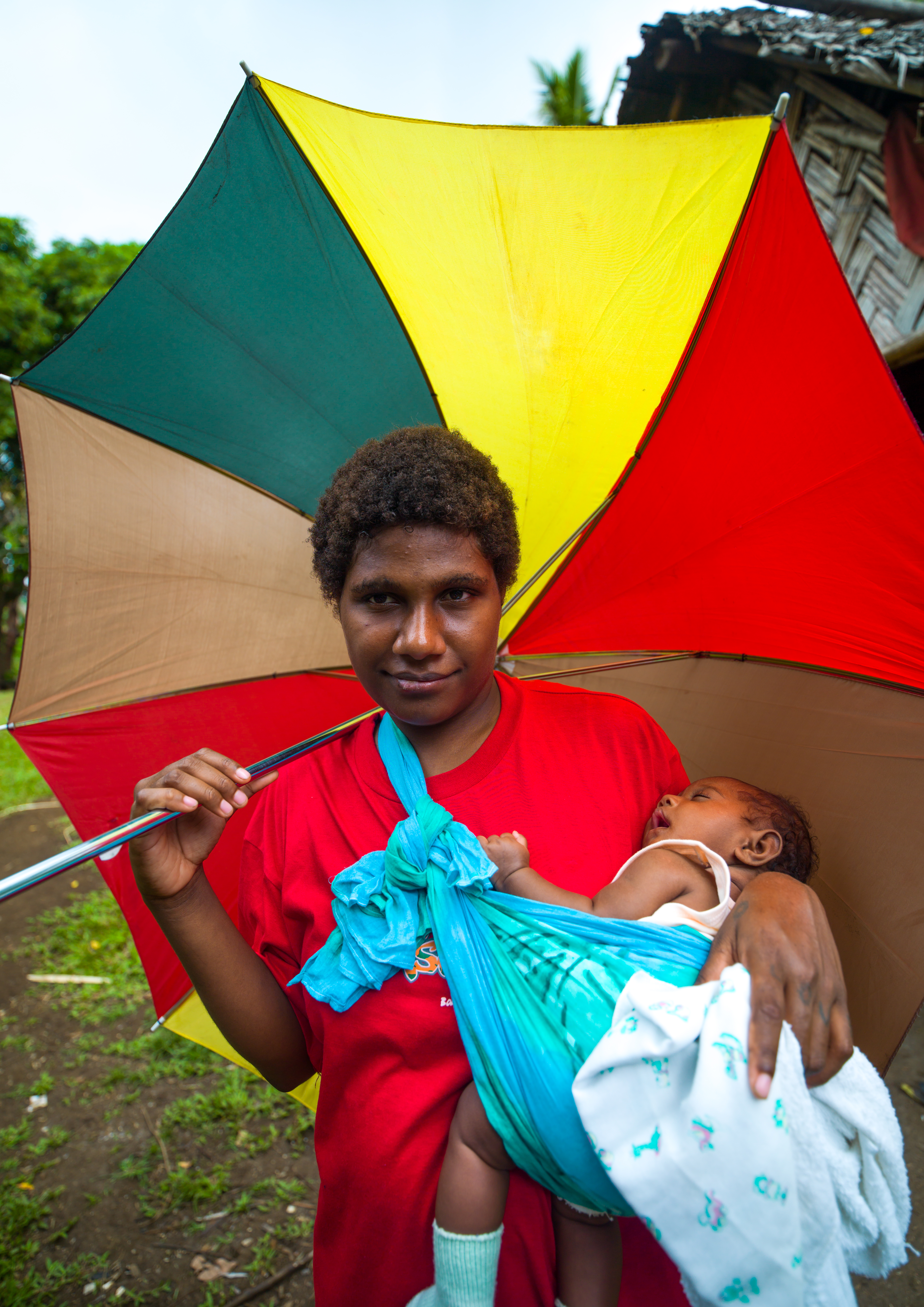 Woman Umbrella Vanuatu